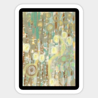 Art Acrylic artwork abstract painting Sticker